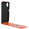 For Samsung Galaxy A06 Magnetic Vertical Flip Leather Phone Case(Brown)