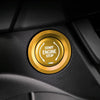 Car Engine Start Key Push Button Ring Trim Metal Sticker Decoration for Cadillac CT5 CT4 XT4 XT6 / Chevrolet Silverado (Gold)