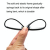 Portable Magnifying Glass Presbyopic Glasses Silicone Anti-Blue Light Reading Glasses, Degree: +300(Light Orange)
