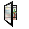 Plastic Children Art Frames Magnetic Front Open Frametory for Poster Photo Drawing Paintings Pictures(Black)