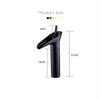 Bathroom Faucet Washbasin Waterfall Hot & Cold Faucet, Specification:99529 Black