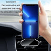 Car Air Outlet Cloud Shrink Gravity Mobile Phone Holder(Black)