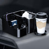 Automotive Cup Holder Tissue Organizer Car Armrest Box Storage Shelf(Black)