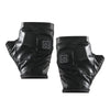 1 Pair Adjustable Temperature Rechargeable Intelligent Electric Heating Gloves Half Finger Gloves, Size: M(Black)
