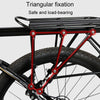 Bicycle Rear Rack Mountain Bike Aluminum Tail Rack With Carrier, Size: Semi Quick Release(Black)