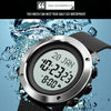 SKMEI 1728 Muslim Worships Watch Multifunctional Reminder Prayer Direction Compatriots Watch, Style:Steel Circle Edition(Black Black Machine)
