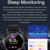E400 1.39 inch HD Round Screen Leather Strap Smart Watch Supports ECG Monitoring/Non-invasive Blood Sugar(Black)