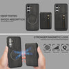 For Samsung Galaxy S24 5G Zipper Wallet Split MagSafe Leather Back Phone Case(Black)