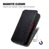 For ASUS ROG Phone 7 Cubic Grid Pressed Magnetic Leather Phone Case(Black)