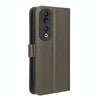 For Honor 90 5G Diamond Texture Leather Phone Case(Brown)