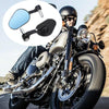 Motorcycle Aluminum Alloy Foldable Rearview Mirror(Black)