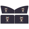 4 PCS / Set Car Window Magnet Sunshade Curtain Heat Insulation Sun Block(Catman)