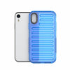 For iPhone XR High Transparency TPU Hybrid PC Airbag Phone Case(Transparent Blue)