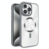For iPhone 15 Pro Max Glaring CD Texture MagSafe Phone Case(Grey)