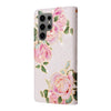 For Samsung Galaxy S25 Ultra 5G Bronzing Painting RFID Leather Phone Case(Rose Flower)