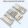 24 In 1 Ratchet Screwdriver Set Household Multifunctional Power Saving Wrench Tool