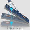 42cm Hand-Free Household Flat Mop Kitchen Cleaning Lazy Floor Cleaner, Style: White+2 Wipes