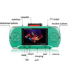 DG-172 Children Palm Gaming Machine Plug Card Mini 2.4 Inch Color Screen Classic Intellectual Game Console(Red)
