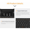 H9 2.4GHz Mini Wireless Air Mouse QWERTY Keyboard with White Backlight & Touchpad for PC, TV(Black)