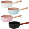 20cm Without Cover Boil Instant Noodles Non-Stick Pan Baby Food Supplement Pan Maifan Stone Small Milk Pot(Pink)