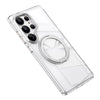 For Samsung Galaxy S25 Ultra 5G Frosted 360 Degree MagSafe Magnetic Holder Phone Case(Silver)