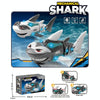 Children Motorized Universal Mechanical Shark Boys Simulation Model Toys(White)