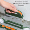 4 PCS/Set Multifunctional Crevice Cleaning Bristle Brush Set(Green)