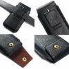 Mobile Phone Leather Waist Bag Holster Pouch M 6.5 Inch Black