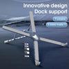 XY-1 5-In-1 Laptop Docking Station Stand Increased Folding Heat Dissipation HUB Bracket(Gray)