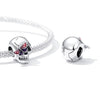 S925 Sterling Silver Retro Skull Beads DIY Bracelet Necklace Accessories