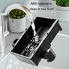 Car Seat Armrest Storage Box Adjustable Tissue Box(Black+Cover Plate)