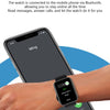 D07 1.7 inch Square Screen Smart Watch with Payment NFC Encoder(Black)