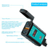 WUPP ZH-1422B2 DC12-24V Motorcycle Square Single USB + PD Fast Charging Charger with Switch + Voltmeter + Integrated SAE Socket + 1m SAE Socket Cable