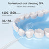 350ML Water Tank Oral Irrigator Rechargeable 5 Gear Adustable Water Flosser, Spec: White+Blue Tank