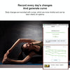 TUY Multifunctional Bluetooth Smart USB Mini Electronic Scale Weight Scale, Style:USB Charging Version(White)