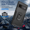 For Google Pixel 6 Pro Pioneer Armor Heavy Duty PC + TPU Holder Phone Case(Black)