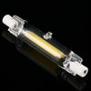 R7S 110V 3W 78mm COB LED Bulb Glass Tube Replacement Halogen Lamp Spot Light(6000K White Light)