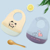Baby Oil Spray Waterproof Silicone Bib Ultra-thin Saliva Towel, Pattern: Good Bear 2