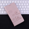 For Samsung Galaxy A26 5G Cute Cats RFID Leather Phone Case(Rose Gold)
