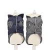 Small Blue Padded Dog Coat - Winter Warm Cotton, Size S