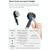 D8 Pro 2.01 inch 2 in 1 Bluetooth Earphone Steel Strap Smart Watch, Support NFC with Cover(Black)