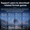 ANBERNIC RG556 Handheld Game Console Android 13 System 5.48-Inch AMOLED Screen WIFI Bluetooth Game Player 128GB+256GB(Black)