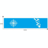 D-864 Compass Pattern Car Modified Decorative Sticker(Blue)
