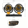 SUITU Car Foldable Cooling Fan Automobile Summer Temperature Reduction Fan, Model: Single 12V Cigarette Lighter Energized