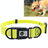 Waterproof PVC Dog Collar, Dual Loop, Strong Dogs, Yellow, S (24-36cm)