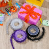 2.8m /Roll Christmas Glitter Striped Ribbon Bow DIY Decorative Ribbon Gift Packaging Ribbon(Silver)