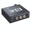 NK-C6 Optical Fiber To Analog Audio Converter Adjustable Volume Digital To Analog Decoder EU Plug