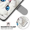For Alcatel 1SE 2020 Coloured Drawing Cross Texture Horizontal Flip PU Leather Case with Holder & Card Slots & Wallet & Lanyard(White Kitten)