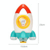 Baby Bath Shower Water Spray Rotating Rocket Beach Toys(Orange)