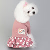 Pink Polka Dot Dog Dress, Size S - Soft & Breathable Cotton